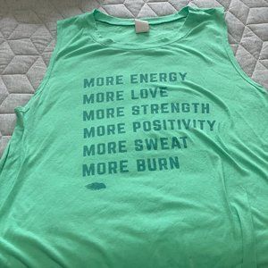 Burn Bootcamp Mint Green Tank - Size M